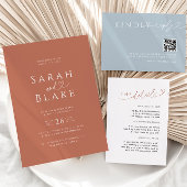 Minimalistische Verbrande Sinaasappel Hart Huwelij Kaart