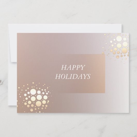 Minimalistische verfijnde elegante confetti kaart (Achterkant)