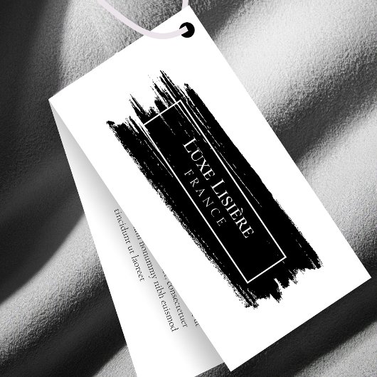 Minimalistische verflijn QR Code Hang labels Kaart