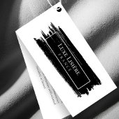 Minimalistische verflijn QR Code Hang labels Kaart