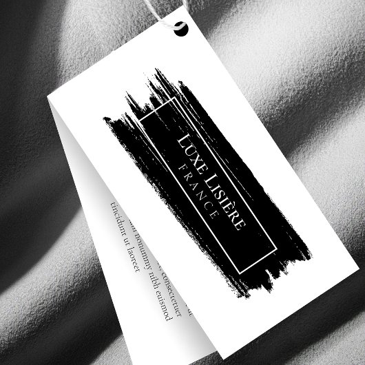 Minimalistische verflijn QR Code Hang labels Kaart