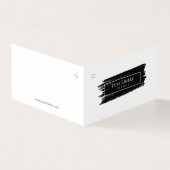 Minimalistische verflijn QR Code Hang labels Kaart (Buitenkant)