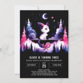 Minimalistische verjaardag van de zoete kat kaart (Voorkant)