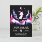 Minimalistische verjaardag van de zoete kat kaart (Staand voorkant)