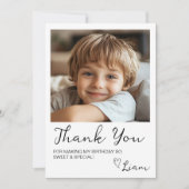 Minimalistische verjaardagsfoto voor kinderen - be kaart (Voorkant)