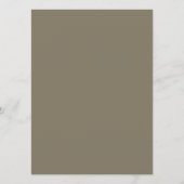 Minimalistische verloven en wijnstokken bruiloft t programmakaart (Achterkant)