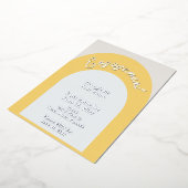 Minimalistische Verloving Folie uitnodiging (Gedraaid)