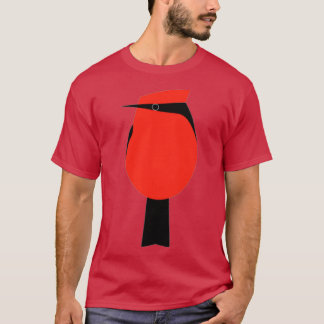 Minimalistische Vermilion Flycatcher T-shirt