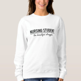 Minimalistische verpleegkundige student De mooie s Trui