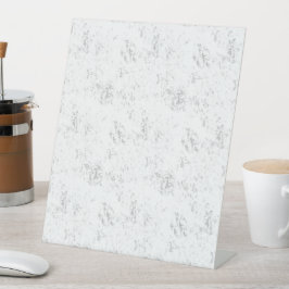 Minimalistische, versleten academische textuur reclamebord met voetstuk