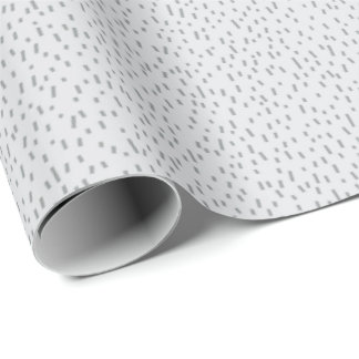 Minimalistische verspreide grijze strepen cadeaupapier
