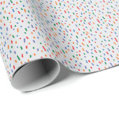 Minimalistische verspreide multikleurige strepen cadeaupapier (Rol Hoek)