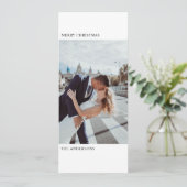 "Minimalistische Verticale Kerst Foto Elegant (Staand voorkant)