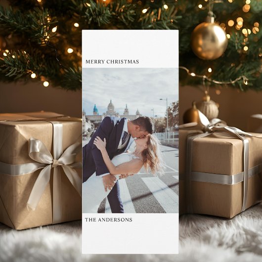 "Minimalistische Verticale Kerst Foto Elegant
