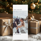 "Minimalistische Verticale Kerstfoto Elegant