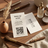 Minimalistische Verticale QR Code | Aardtint | Sch Visitekaartje