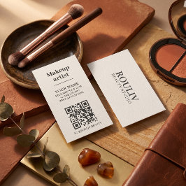 Minimalistische Verticale QR Code | Aardtint | Sch Visitekaartje