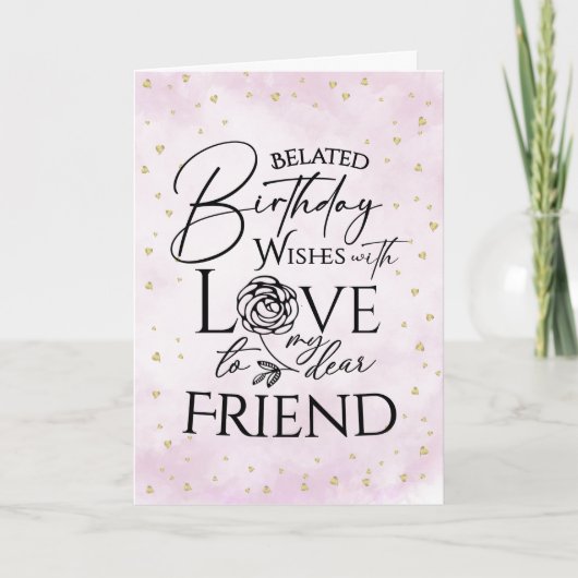 Minimalistische vertraagde verjaardagskaarten voor kaart (Voorkant)