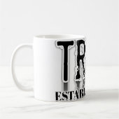 Minimalistische 'Vertrouw' typografie koffiemok –  (Links)