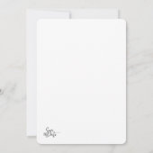 Minimalistische vervaagde gradiënt script Elegante Kaart (Achterkant)