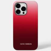 Minimalistische vervaging pure rode tinten met naa Case-Mate iPhone case (Achterkant)