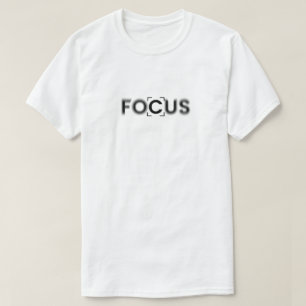 Minimalistische vervaging van cameralens Typografi T-shirt