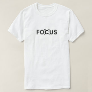 Minimalistische vervaging van cameralens Typografi T-shirt