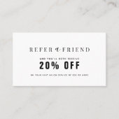 Minimalistische verwijzing naar witte en zwarte sa visitekaartje (Voorkant)