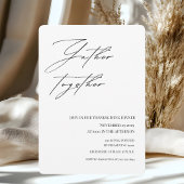 Minimalistische Verzamel Samen Thanksgiving Diner Kaart