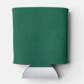 Minimalistische vet aangepaste tekst groen blikjeskoeler (Achterkant)