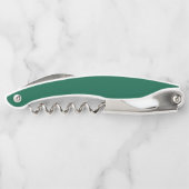Minimalistische vet aangepaste tekst groen kurkentrekker (Achterkant)