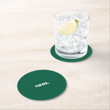 Minimalistische vet aangepaste tekst groen