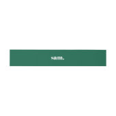 Minimalistische vet aangepaste tekst groen uitnodigingen wikkel (Vlak)