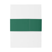 Minimalistische vet aangepaste tekst groen uitnodigingen wikkel (Achterkant Voorbeeld)
