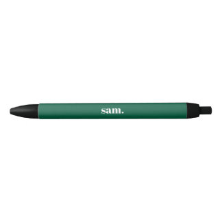 Minimalistische vet aangepaste tekst groen zwarte inkt pen