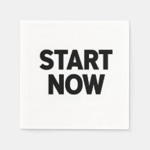 Minimalistische vetgedrukte start nu tekst
