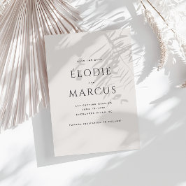 Minimalistische vetgedrukte typografie Modern Save Kaart