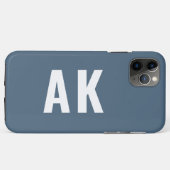 Minimalistische vette monogram aangepaste initiale Case-Mate iPhone case (Achterkant (horizontaal))