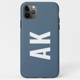 Minimalistische vette monogram aangepaste initiale Case-Mate iPhone case