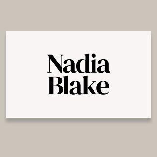 Minimalistische vette redactionele stijl QR-code w Visitekaartje