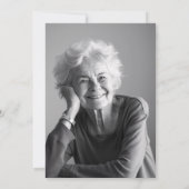 Minimalistische viering van het leven begrafenis f kaart (Achterkant)