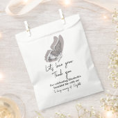 Minimalistische Viering van het Leven Favor Memori Bedankzakje (Geknipt)