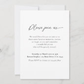 Minimalistische viering van het leven Foto Memoria Kaart (Achterkant)