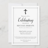 Minimalistische viering van het leven Orthodoxe kr Kaart (Voorkant)