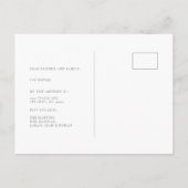 Minimalistische Vierkante Foto Witte Verhuizing Aankondigingskaart (Achterkant)