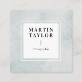 Minimalistische vierkante QR-code sociale media Vierkante Visitekaartje (Voorkant)