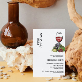 Minimalistische Vino voor de geloften Vrijgezellen Kaart