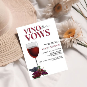 Minimalistische Vino voor de geloften Vrijgezellen Kaart