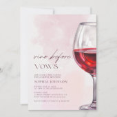 Minimalistische Vino voor geloften Vrijgezellenfee Kaart (Voorkant)