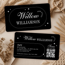 Minimalistische vintage kalligrafie moderne QR-cod